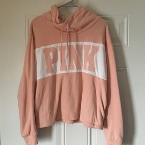 Pink Victoria secret pink & white sweatshirt